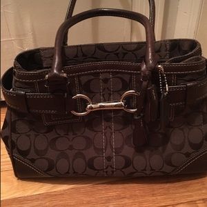 Authentic brown coach bag